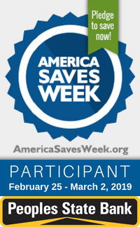 PSB-ASW2019-badge America Saves Week Badge with Peoples State Bank logo